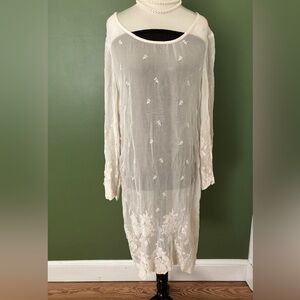 VINTAGE Shear Dress Lacy Gorgeous Dress